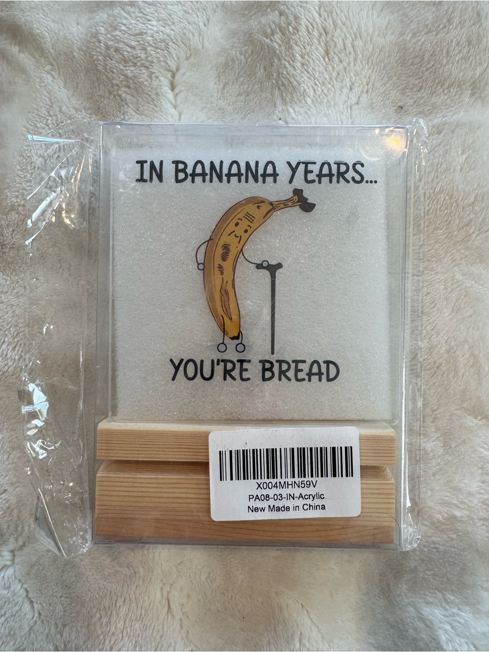 NEW Acrylic Novelty Banana Sign